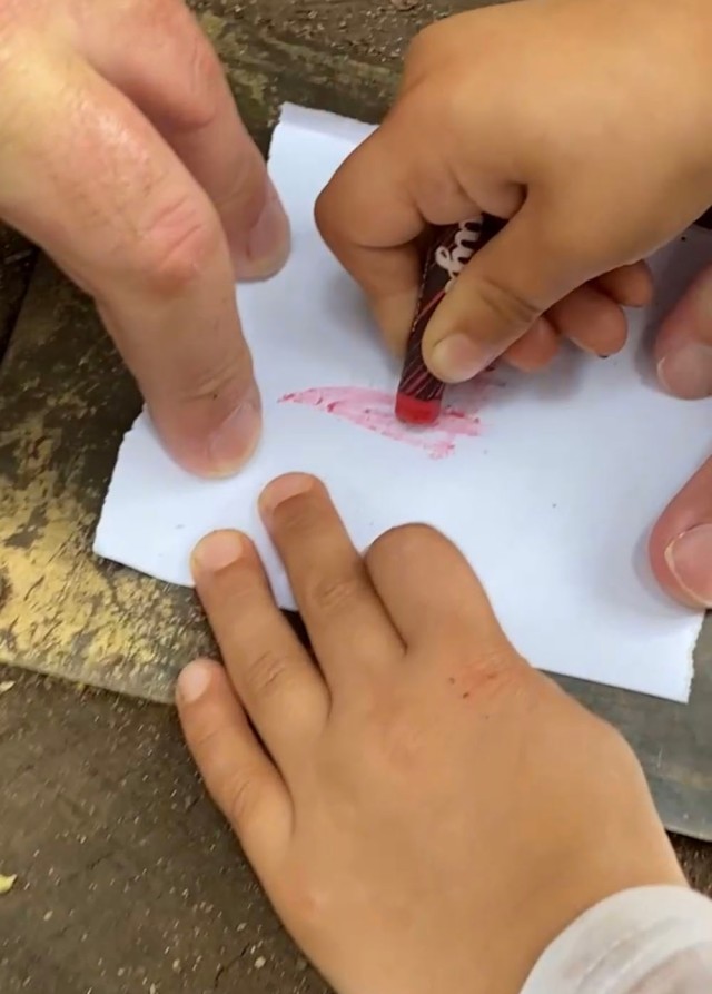 leaf and bark rubbings - forest school activities