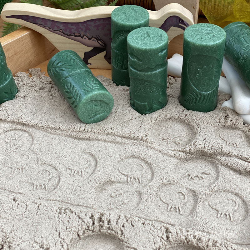 Playdough rollers and sensory play